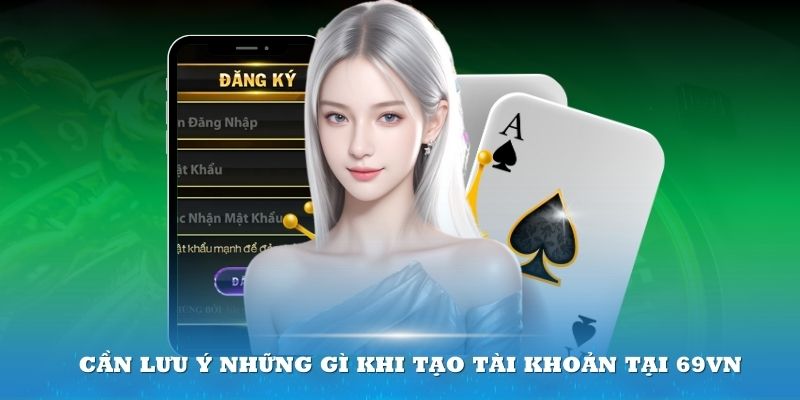 Cần lưu ý những gì khi tạo tài khoản tại 69vn